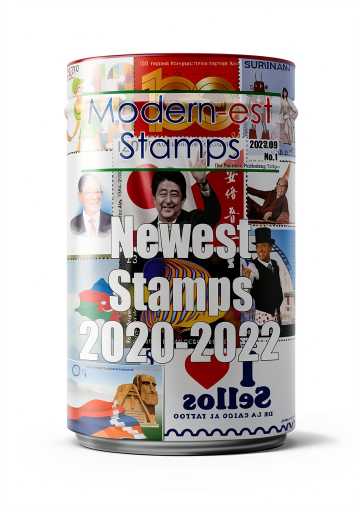 Antique stamp collection displayed in a digital book format