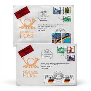German Stamps Collectible Book Antique History Reference-0