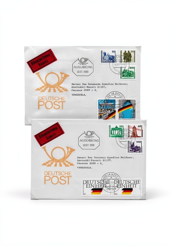 German Stamps Collectible Book Antique History Reference-0