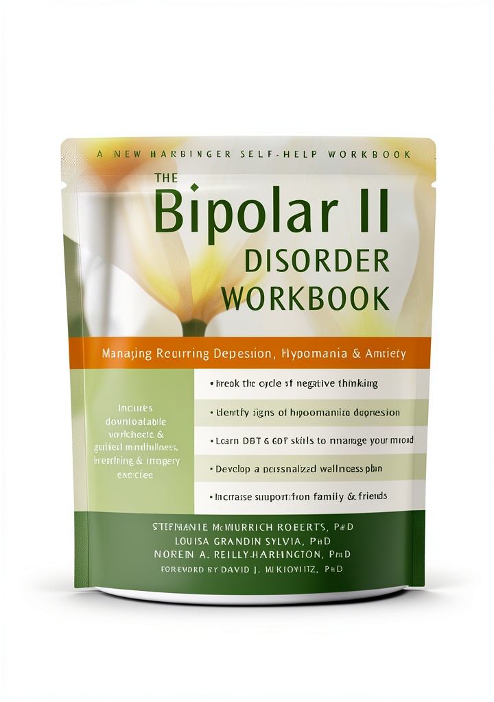 New Harbinger Bipolar Workbook open on a Kindle device