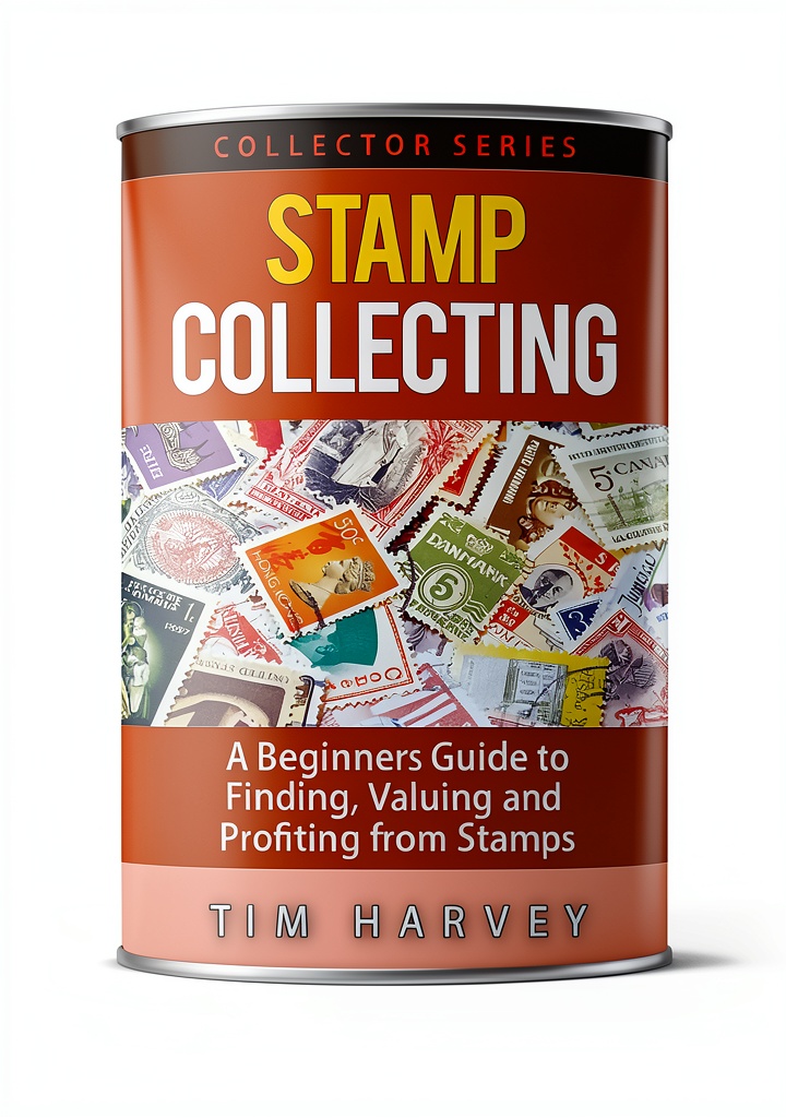 Installing Shaharm Publications Antique Stamps Kindle Book Collectible on a wooden desk