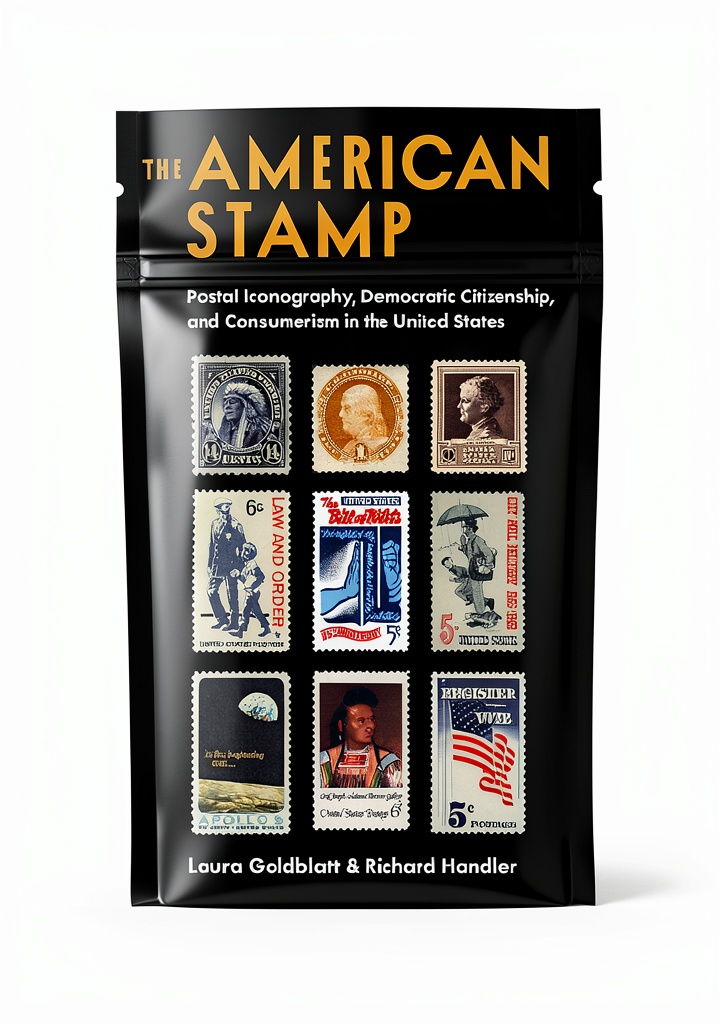Kindle book cover showing antique stamps and civics themes