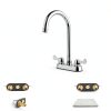 KWODE Bar Faucet Brass Polished 4inch Deck Mount-2