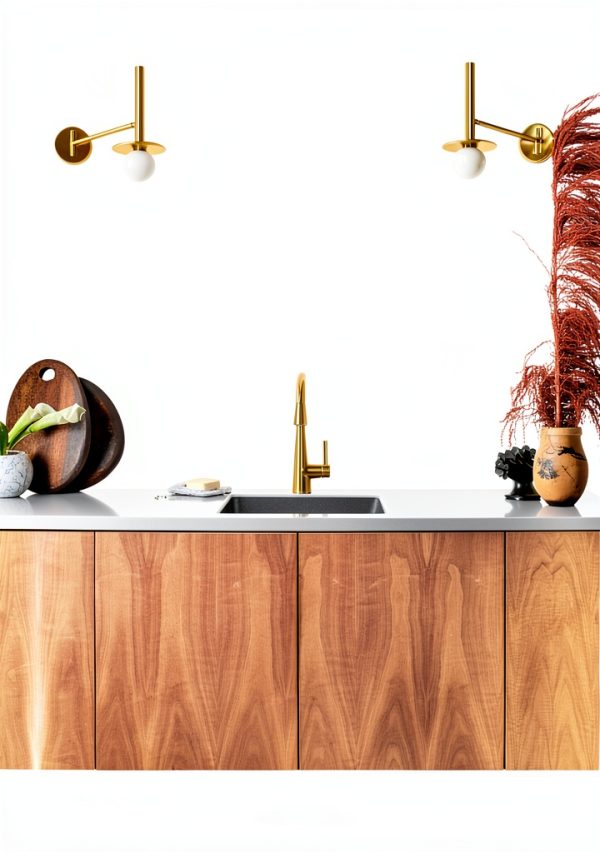 Moen Brushed Gold Modern Kitchen Faucet-9