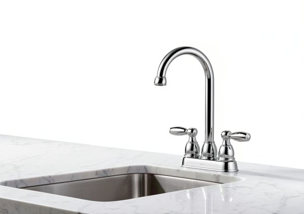 Delta Bar Faucet Chrome Brass Modern Two Handle-4