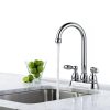 Delta Bar Faucet Chrome Brass Modern Two Handle-5