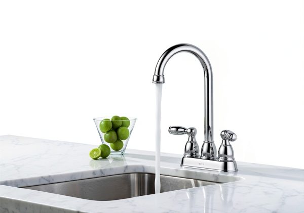 Delta Bar Faucet Chrome Brass Modern Two Handle-5