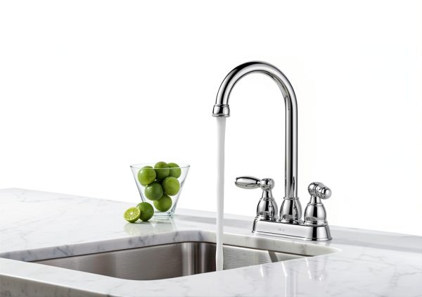 Delta Bar Faucet Chrome Brass Modern Two Handle-6