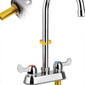 KWODE Bar Faucet Brass Polished 4inch Deck Mount-0