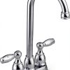 Delta Bar Faucet Chrome Brass Modern Two Handle-0