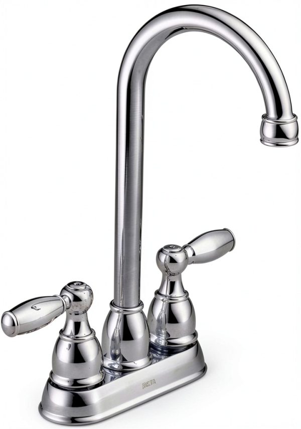 Delta Bar Faucet Chrome Brass Modern Two Handle-3