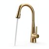 Moen Brushed Gold Modern Kitchen Faucet-1