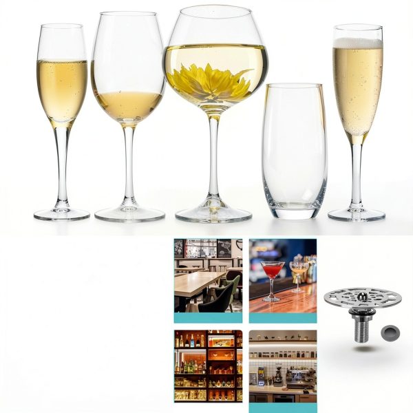 Automatic Cup Washer Faucet Yosoo Stainless Steel Bar Sink 6uy7gh-3