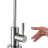 Bifordo Bar Sink Faucet QZJS Brushed Nickel Gooseneck Easy Install-2