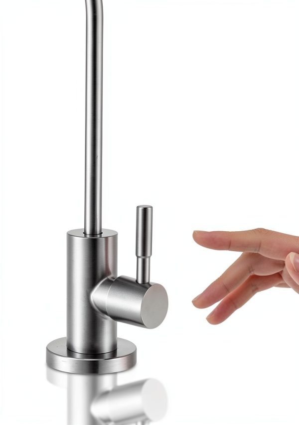 Bifordo Bar Sink Faucet QZJS Brushed Nickel Gooseneck Easy Install-2