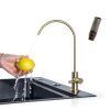 Joisinus Brushed Gold Kitchen Faucet Deck Mount with 360 Rotating-5