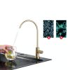 Joisinus Brushed Gold Kitchen Faucet Deck Mount with 360 Rotating-2