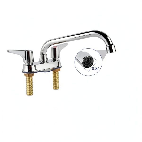 Bar sink faucet PRO XMZDDUP Chrome 8 Inch 360 Swivel-1