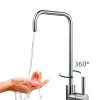 Bifordo Bar Sink Faucet QZJS Brushed Nickel Gooseneck Easy Install-4