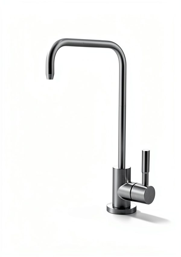 Bifordo Bar Sink Faucet QZJS Brushed Nickel Gooseneck Easy Install-3