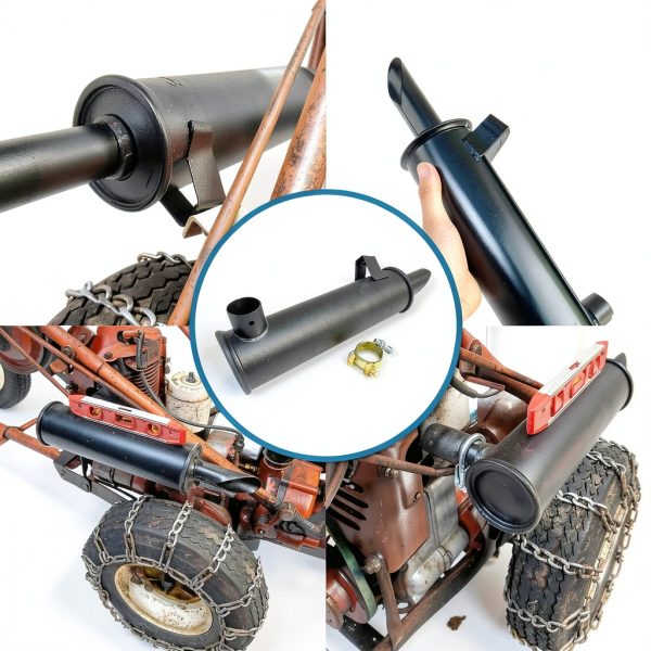 Engine Muffler Exhaust Fascinatte 237550 105-296 Cadet Kohler Inlet-6