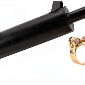 105-296 237550 Lawn Mower Engine Muffler Exhaust (Inlet ID 1-3/8″ Outlet ID 1-3/8″) Compatible with K-ohler Exhaust 237550 237550-S K241 K301 K321, Cub Cadet 393840-R91 IH-393840-R91-0