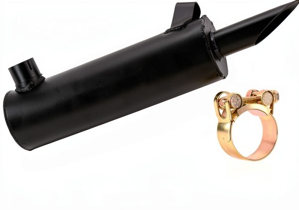 105-296 237550 Lawn Mower Engine Muffler Exhaust (Inlet ID 1-3/8″ Outlet ID 1-3/8″) Compatible with K-ohler Exhaust 237550 237550-S K241 K301 K321, Cub Cadet 393840-R91 IH-393840-R91-0